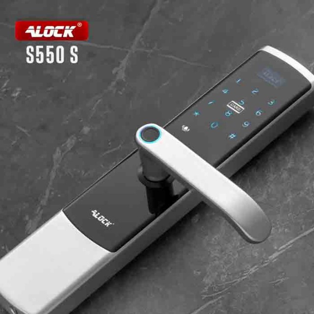 قفل اثر انگشتی دیجیتال ALOCK مدل S550 silver