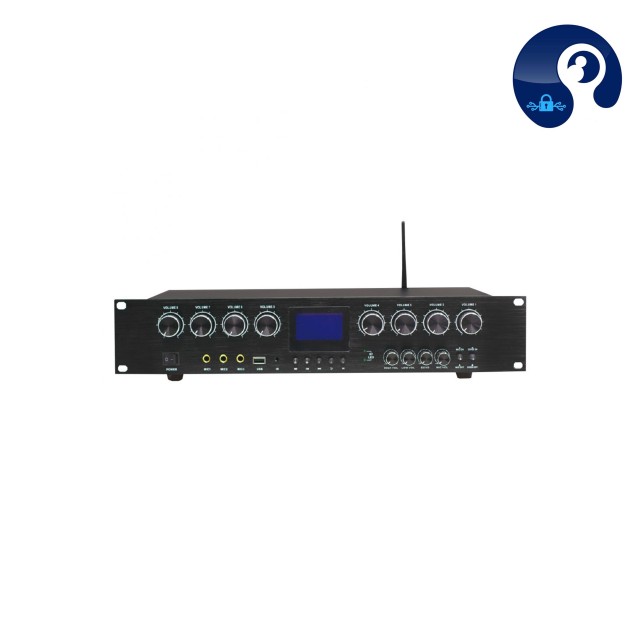 آمپلی فایر رو میزی هشت کانال مدل jx600-8