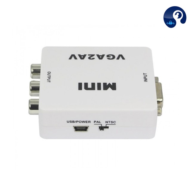 تبدیل VGA به AV با ورودی AUX صدا