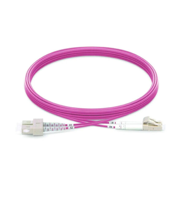 پچکورد فیبر نوری SC-LC/UPC/OM4/DX/2MM/2M