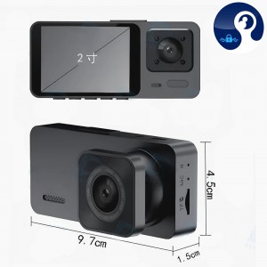 دوربین ثبت وقایع خودرو 3 لنز مدل S10