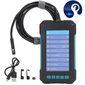 دوربین شلنگی و آندوسکوپی مانیتور دار 5 متری P40 مدل 2 لنز