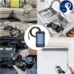 دوربین شلنگی و آندوسکوپی مانیتور دار 5 متری P40 مدل 2 لنز