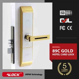 دستگیره کارتی هتلی ALOCK مدل 89C Gold (آفلاین)