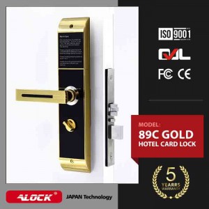 دستگیره کارتی هتلی ALOCK مدل 89C Gold (آفلاین)