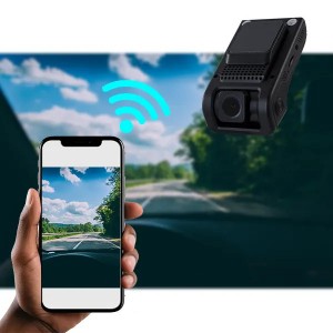 دوربین کوچک خودرویی وای فای مانیتوردار 2 لنز A590