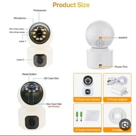 دوربین مداربسته سیمکارت خور دو لنز مدل SQ001-4G