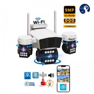 دوربین سیمکارتی آکسور سه لنز قابل تنظیم چرخشی 8MP مدل S395-okam