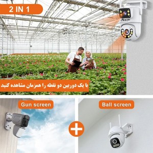 دوربین مینی اسپید دام هوشمند 2 لنز سیم کارتی آکسور O-Kam مدل QQ853-WP-4-4G