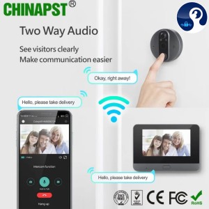 دوربین چشمى درب مانیتور دار Wi-Fi C4 با نگهداری شارژ بالا