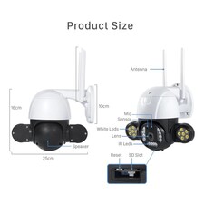 دوربین مداربسته اسپیددام تحت شبکه مدل V380 WarmLight