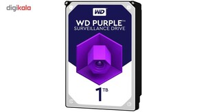 هارددیسک اینترنال وسترن دیجیتال مدل Purple WD10PURZ ظرفیت 1 ترابایت