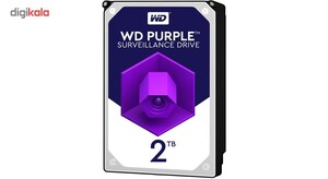 هارددیسک اینترنال وسترن دیجیتال مدل Purple WD20PURZ ظرفیت 2 ترابایت