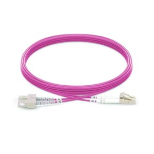 پچکورد فیبر نوری SC-LC/UPC/OM4/DX/2MM/2M