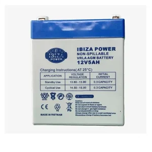 باتری UPS خشک 5 آمپر 12 ولت Ibiza power ایبیزا پاور