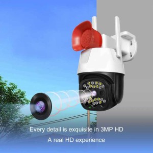 دوربین مداربسته مینی اسپید دام چرخشی آژیردار ا MINI SPEED DOM V380