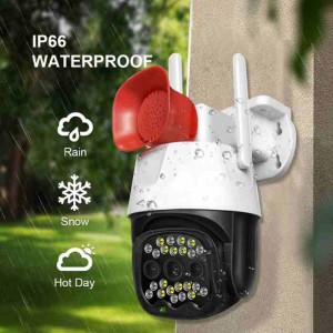 دوربین مداربسته مینی اسپید دام چرخشی آژیردار ا MINI SPEED DOM V380