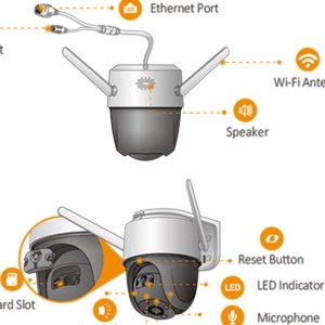 دوربین مداربسته IMOU مدل IPC-S42FP-D ا Imou Cruiser 4MP IPC-S42FP-D 4MP H.265 Wi-Fi Camera