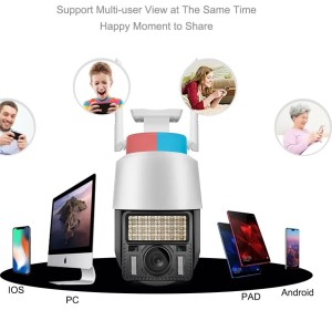 دوربین مداربسته مینی اسپید دام وای‌فای مدل c166