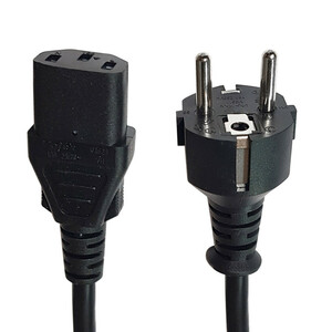 کابل پاور سه پین منبع تغذیه کامپیوتر مدل 16A power طول 1.5 متر