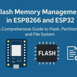 مدیریت حافظه فلش در ESP8266 و ESP32 | راهنمای جامع Flash، پارتیشن‌بندی و File System