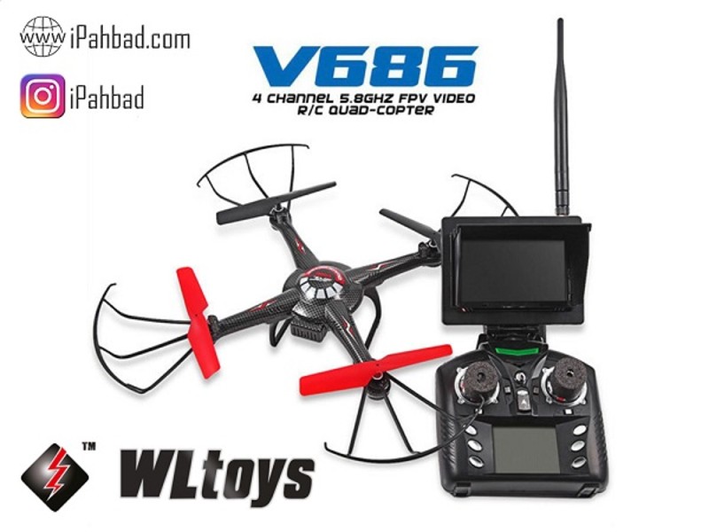 کوادکوپتر مانیتوردار WLtoys V686