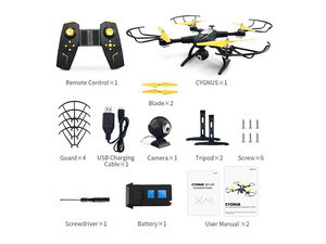 بسته بندی کوادکوپتر JJRC H39WH