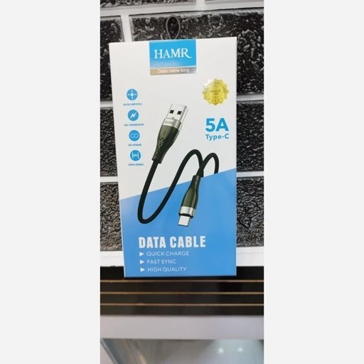 کابل شارژر تایپ سی HAMR 5A BLUE