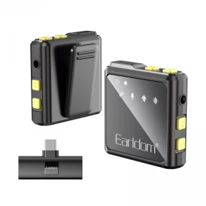 میکروفن یقه ای تایپ سی بی سیم EARLDOM MC10C