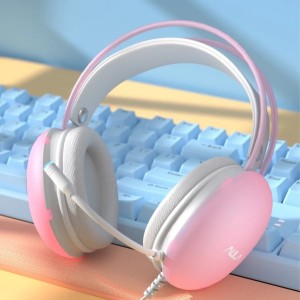 هدست سیمدار گیمینگ AULA S505 PINK