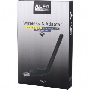 کارت شبکه بی سیم آنتن دار ALFA UW07