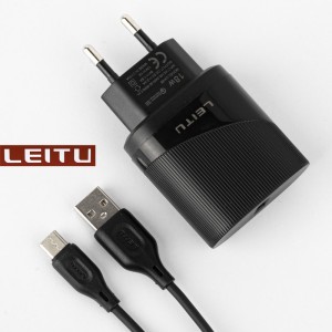 شارژر دیواری LEITU LH28 + کابل میکرو