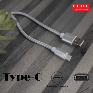 شارژر فندکی LEITU LCC2 + کابل آیفون