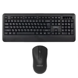 کیبورد و ماوس ست بی سیم HISKA HMK15W