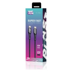 کابل شارژر تایپ سی به تایپ سی FASTPLUS FC111