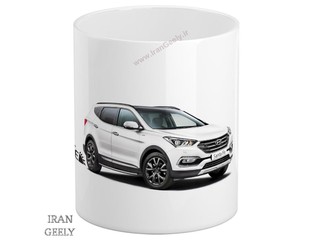 ماگ با لوگو هیوندای SantaFe