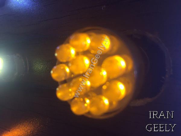 یک جفت لامپ کریستالی زرد 12 SMD ( حراجی )
