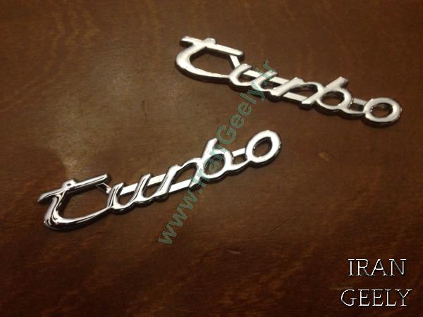 یک جفت TURBO Metal Italic Badges