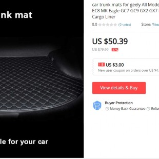 کفپوش صندوق ۳ بعدی Toyota RAV 4