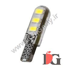 دو عدد لامپ جدید T10-6SMD-5630-silicone