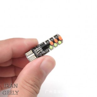 یک جفت لامپ جدید ژله ای RGB 12SMD  T10  با ریموت - طرح جدید ( قیمت ویژه )