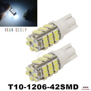 یک جفت لامپ 28 اس ام دی w5w/T10