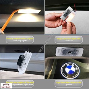 ولکام لوگو BMW بصورت فابریک