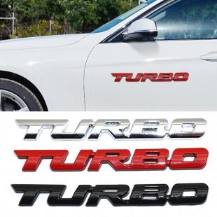 TURBO Metal Badges در ۲ رنگ فلزی