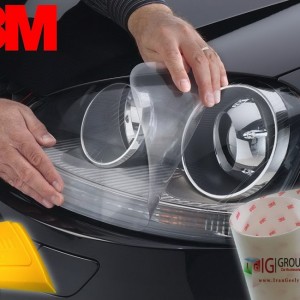 محافظ و ضد خش چراغ خودرو - شفاف بدون رنگ