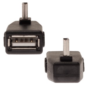 تبدیل ۹۰ درجه Mini USB به USB 2 Female