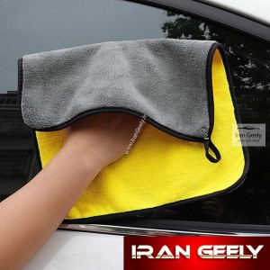 حوله میکروفایبر دو رنگ با کیفیت بسیار عالی