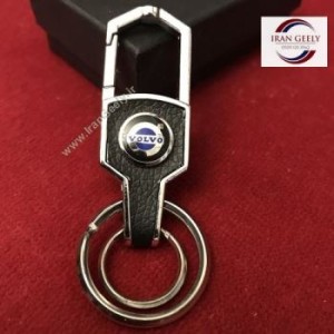 لاکچری چرم و استیل + ۲ حلقه و آویز ولوو