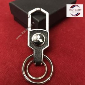 لاکچری چرم و استیل + ۲ حلقه و آویز  میتسوبیشی