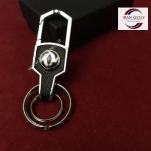لاکچری چرم و استیل + ۲ حلقه و آویز